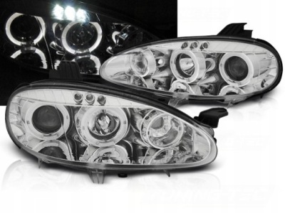 Лампи передні mazda mx5 nb 01-05 angel eyes led хром фото №1