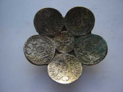 Talerzyk wykonany z monet sztuka okopowa srebro