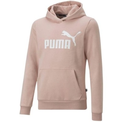 Bluza dla dzieci Puma ESS Logo Hoodie FL beżowa