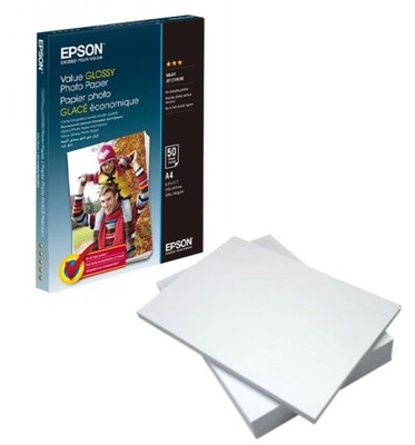 50x Papier EPSON A4 fotograficzny foto błyszczący do drukarki atramentowej