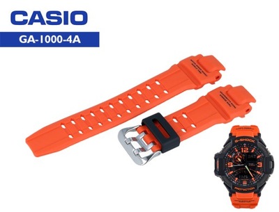 Pasek do zegarka CASIO pomarańczowy GA-1000-4A