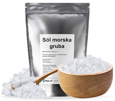 Solup Sól MORSKA GRUBA NATURALNA Włochy 3kg