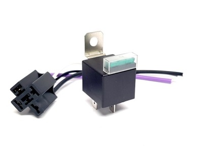 RELAY Z BEZPIECZNIKIEM 4 PIN 12V 30A CONNECTOR  