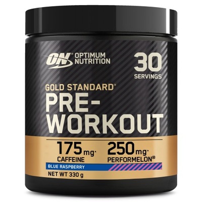 OPTIMUM NUTRITION GOLD STANDARD PRE WORKOUT 330G MALINA PRZEDTRENINGÓWKA