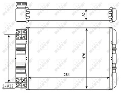 NRF CALENTADOR DB W203 00-  