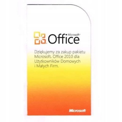 Microsoft Office 2010 Home and Business 1 PC / licencja wieczysta BOX