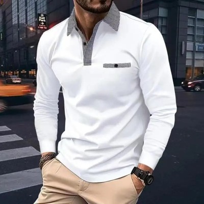 Spring Autumn Men Polo shirt Casual Sports Shirt M