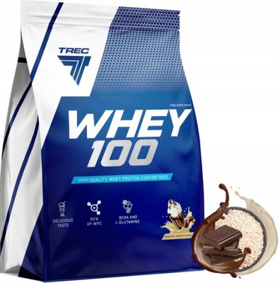 Trec Whey 100 białko odżywka 2000g Czekolada Sezam