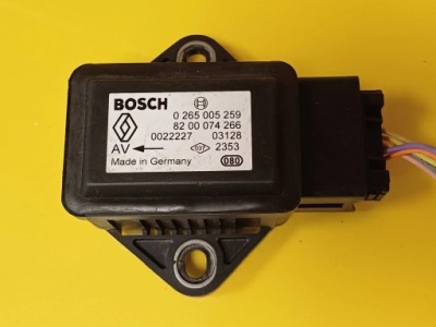 Датчик ускорения esp renault scenic ii 0265005259 / 8200074266 nr1541 фото №1