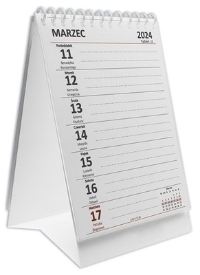 Kalendarz biurkowy biurowy 2024 pionowy