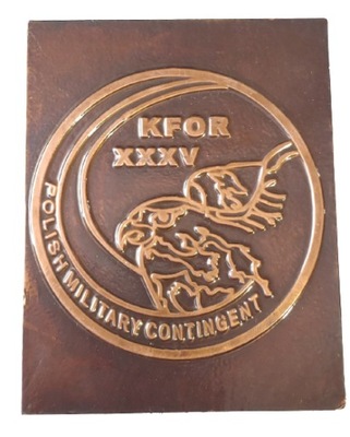 Medal KFOR XXXV Polish Military Contingent oryginalny wojskowy