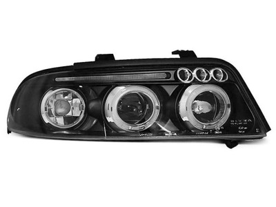 ФОНАРИ ПЕРЕДНЯЯ AUDI A4 99-09.00 ANGEL EYES ЧЕРНЫЕ