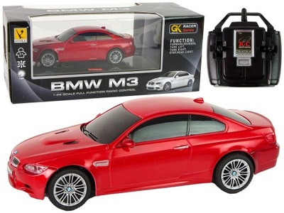 BMW M3 1:28 zdalnie sterowane czerwone