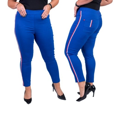 Spodnie w gumę CHILLi chaber Plus Size 42-56 - 42