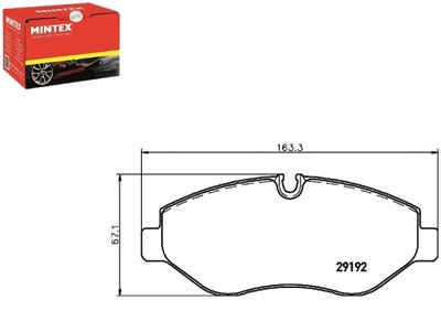 MINTEX TRINKELĖS STABDŽIŲ MERCEDES SPRINTER 3.5-T 31 