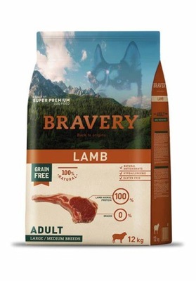 Bravery Dog Adult Grain Free Lamb 12kg