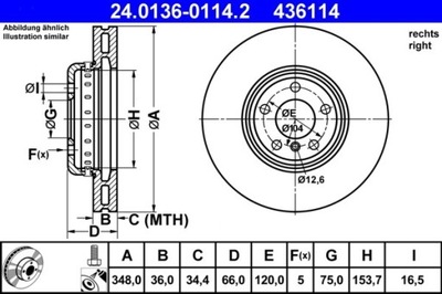 2X ДИСК ТОРМОЗНОЙ BMW ПЕРЕД 5/6/7 10- PR 24.0136-0114.2