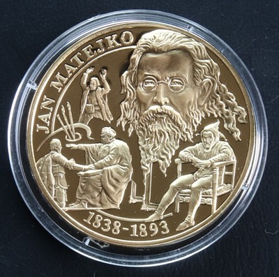 ANK MEDAL WIELCY POLACY JAN MATEJKO pozłacany menniczy