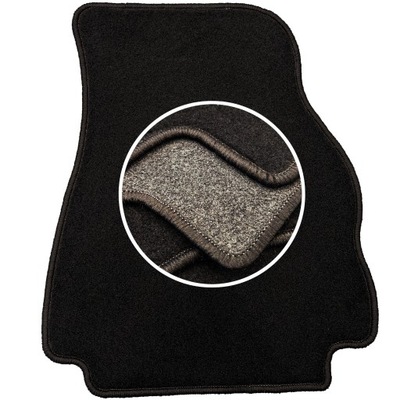 ALFOMBRILLA WELUROWY NEGRO LUX PARA JEEP CHEROKEE XJ (1984 - 2001) CONDUCTOR  