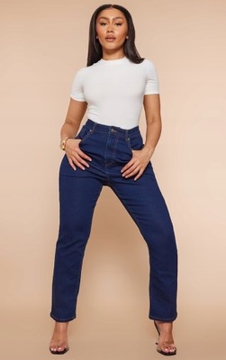 PRETTYLITTLETHING GŁADKIE SPODNIE JEANSOWE XL