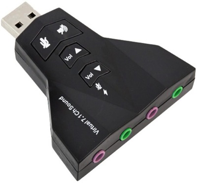 KARTA DŹWIĘKOWA MUZYCZNA USB VIRTUAL 7.1CH AK103D