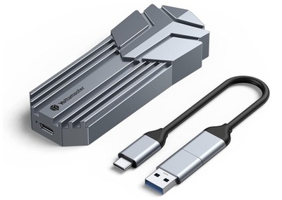 Zewnętrzna obudowa SSD M.2 SATA USB 3.1 typC szara