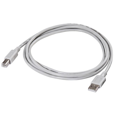 Kabel USB 2.0 A-B Hama szary 1,5m