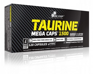 OLIMP TAURINE MC 120KAPS BLISTRY TAURYNA NA ZMĘCZENIE REGENERACJA