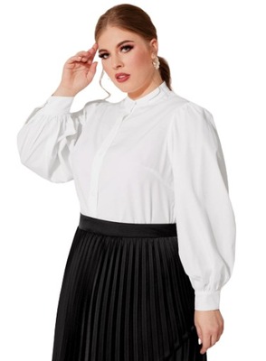 SHEIN PLUS SIZE KOSZULA ELEGANCKA BIAŁA 50 VXD