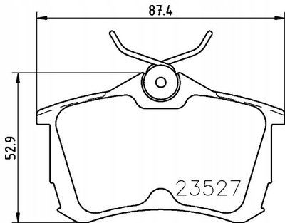 TRINKELĖS STABD. MINTEX MDB1990 HONDA ACCORD VII 2.0TDI 