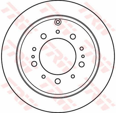 ДИСКИ ТОРМОЗНЫЕ ТОРМОЗНЫЕ ЗАД TRW DF4965S