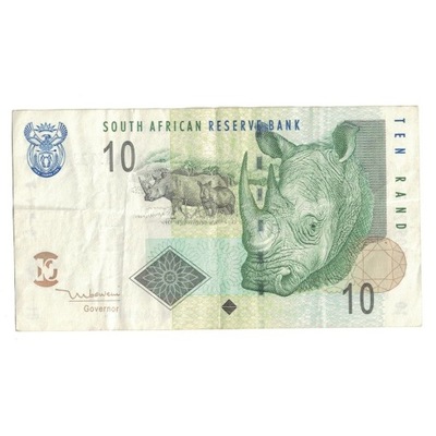 Banknot, Południowa Afryka, 10 Rand, 1993, KM:123a