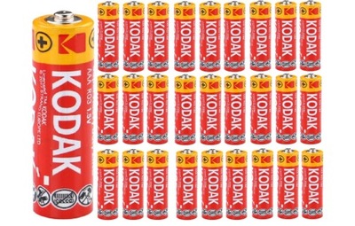Bateria cynkowo-węglowa Kodak AAA (R3) 30 szt.