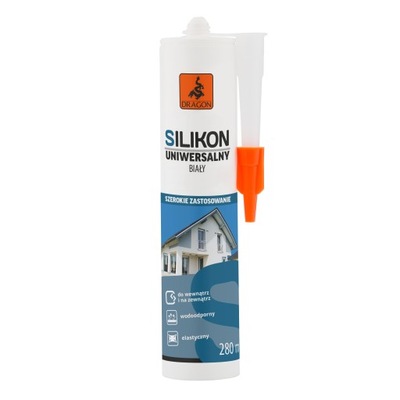 SILIKON UNIWERSALNY BIAŁY 280 ML