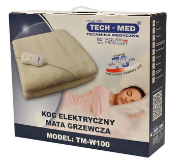 Koc elektryczny mata ogrzewająca TECH-MED TM-W100