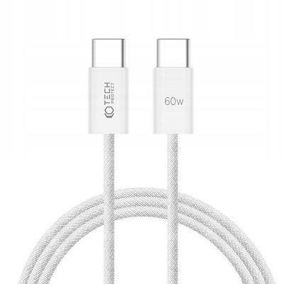 TECH-PROTECT - KABEL USB-C TYPE-C PD-60W 6A DO IPHONE 15 / MACBOOK - 200CM