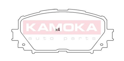 ZAPATAS DE FRENADO PARTE DELANTERA KAMOKA JQ101173  