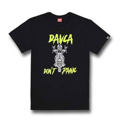 T-Shirt Koszulka Davca Don't Panic Fluo rozm. M