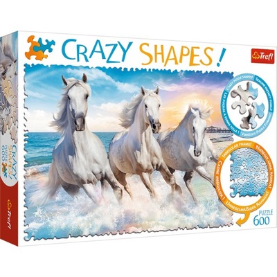 Puzzle 600el - Crazy Shapes Galop wśród fal