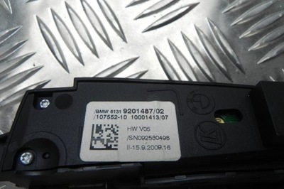 Панель переключателей bmw 7 f01, f02 9201487 2012 фото №1