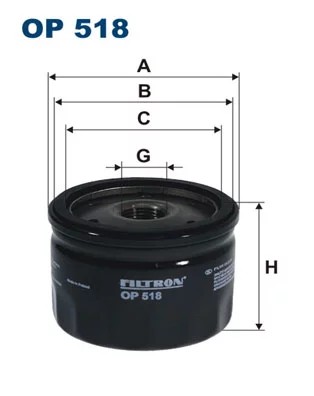 ФИЛЬТР МАСЛА FILTRON OP 518 фото