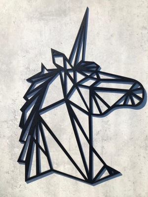 Dekoracja ścienna jednorożec unicorn 61x39 cm