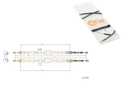 Трос тормоза ручного ford ka 1.3 i rb_ фото №1