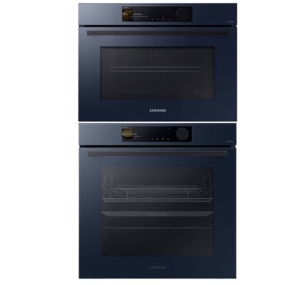 Zestaw Samsung Piekarnik parowy Dual Cook + Piekarnik z mikrofalą Granatowy