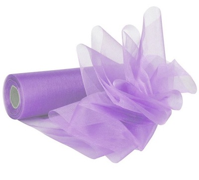 ORGANZA 16cm LILIOWA - dekoracja ślub bieżnik wesele ślubne stołów stół