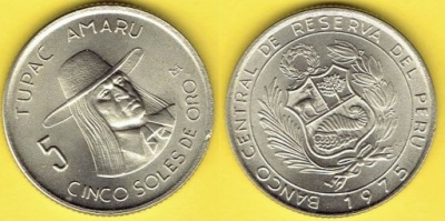 Peru 5 Soles 1975 r.