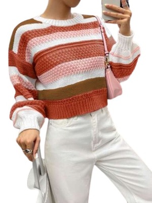 SHEIN DAMSKI SWETER Z DŁUGIM RĘKAWEM 36 ŁGR