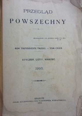 Przegląd Powszechny 1916r.