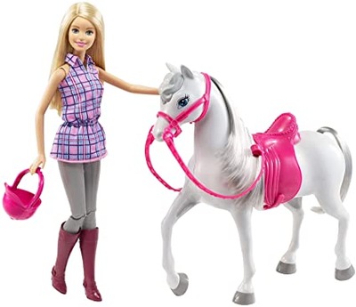 MATTEL BARBIE I KOŃ LALKA Z KONIEM