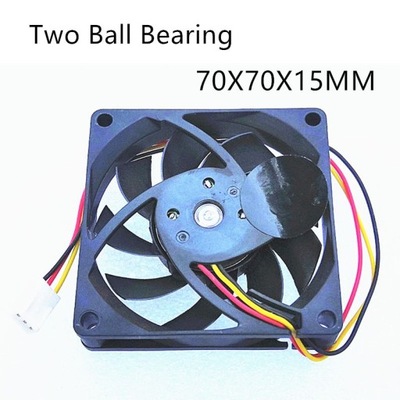 TWO ball Bearing 70MM Cooling Fan 70x70x15mm S Fan